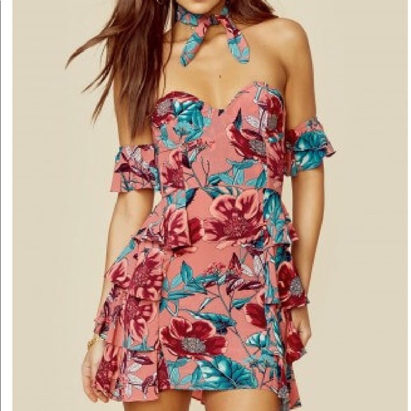 For Love And Lemons Dresses & Skirts - NWT For Love and Lemons Flamenco strapless mini
